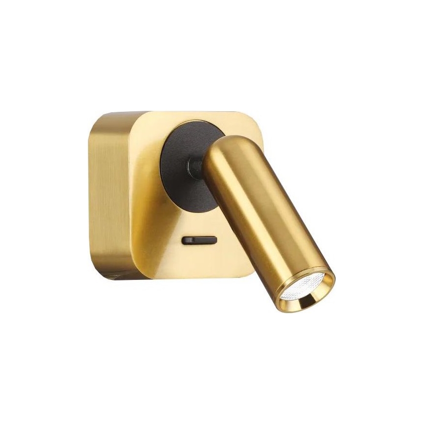 Ideal Lux - Foco de parede LED BEAN LED/3W/230V CRI 90 dourado