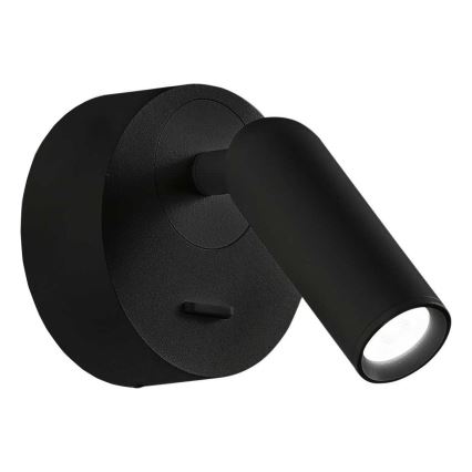 Ideal Lux - Foco de parede LED BEAN LED/3W/230V CRI 90 preto