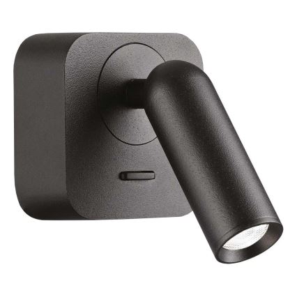 Ideal Lux - Foco de parede LED BEAN LED/3W/230V CRI 90 preto