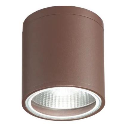 Ideal Lux - Foco exterior orientável GUN 1xGU10/28W/230V diâmetro 11 cm IP55 castanho