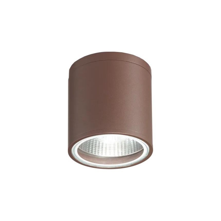 Ideal Lux - Foco exterior orientável GUN 1xGU10/28W/230V diâmetro 11 cm IP55 castanho