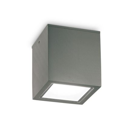 Ideal Lux - Foco exterior TECHO 1xGU10/20W/230V 9x9 cm IP54 antracite