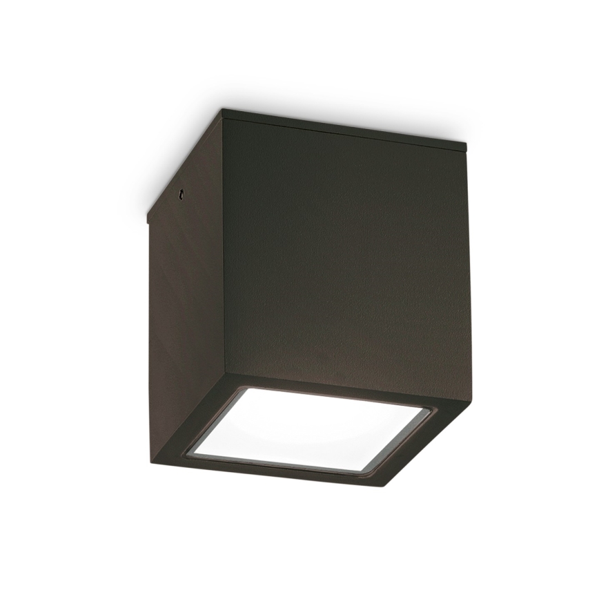 Ideal Lux - Foco exterior TECHO 1xGU10/20W/230V 9x9 cm IP54 preto