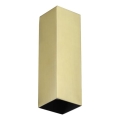 Ideal Lux - Foco LED LOOK, 1x GU10/7W/230V, IRC 90, 6x6 cm, latão