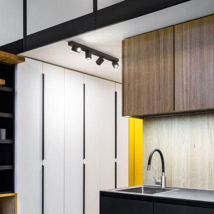 Ideal Lux - Foco LED RUDY 4xGU10/7W/230V CRI 90 preto