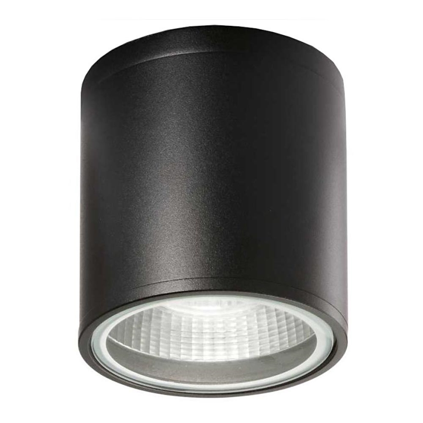 Ideal Lux - Foco para casa de banho GUN 1xGU10/28W/230V IP44 preto