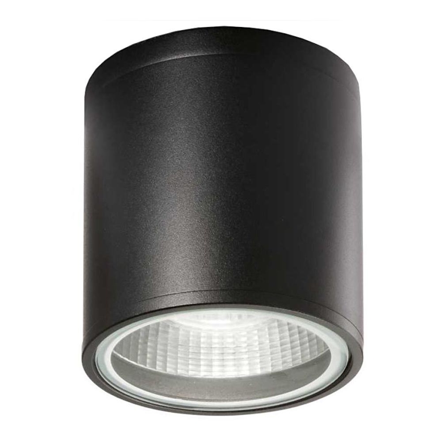 Ideal Lux - Foco para casa de banho GUN 1xGU10/28W/230V IP44 preto