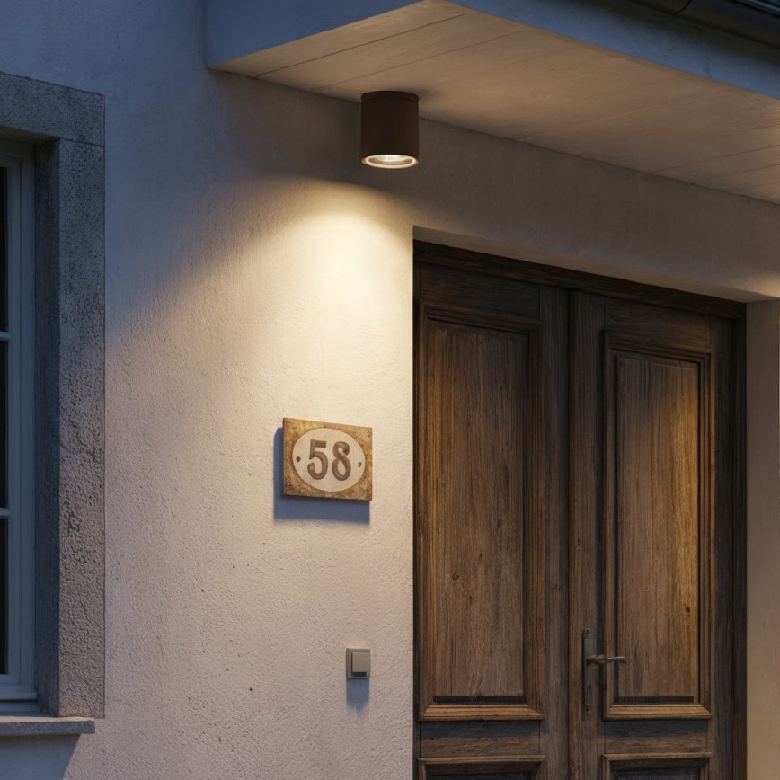 Ideal Lux - Foco para casa de banho GUN 1xGU10/28W/230V IP55 castanho