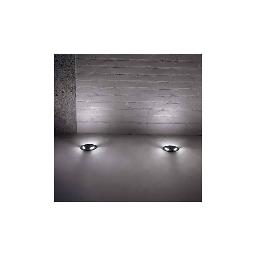 Ideal Lux - Iluminação de caminho de acesso exterior LED CECI 1xGU10/4,5W/230V IP67 preto