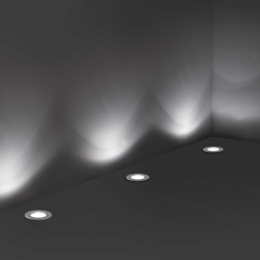 Ideal Lux - Iluminação de caminho de acesso exterior PARK 1xGU10/20W/230V IP65 cromado mate