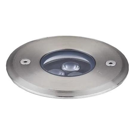 Ideal Lux - Iluminação de caminho de acesso LED FLOOR LED/3W/230V diâmetro 9 cm CRI 90 IP67 cromado brilhante