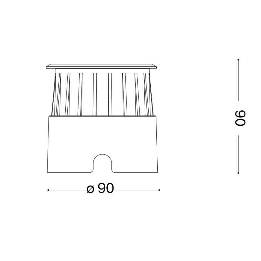 Ideal Lux - Iluminação de caminho de acesso LED FLOOR LED/3W/230V diâmetro 9 cm CRI 90 IP67 cromado brilhante