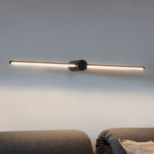 Ideal Lux - Iluminação de espelho para casa de banho LED FILO LED/12,5W/230V IP44 preto