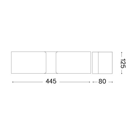 Ideal Lux - Iluminação de parede 2xE27/60W/230V