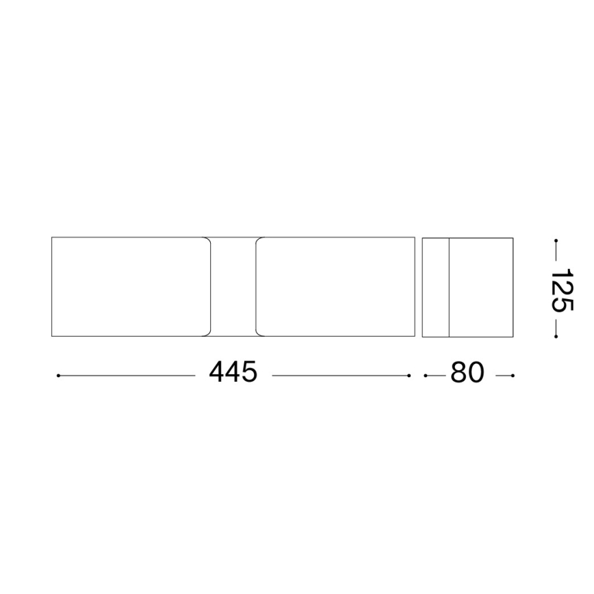 Ideal Lux - Iluminação de parede 2xE27/60W/230V