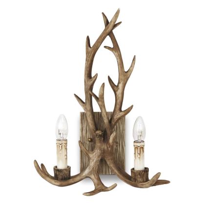 Ideal Lux - Iluminação de parede CHALET 2xE14/40W/230V chifres