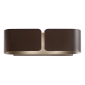 Ideal Lux - Iluminação de parede CLIP 2xE27/60W/230V castanho