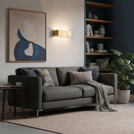 Ideal Lux - Iluminação de parede CLIP 2xE27/60W/230V dourado