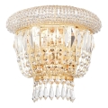 Ideal Lux - Iluminação de parede de cristal DUBAI 2xE14/28W/230V dourado