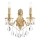 Ideal Lux - Iluminação de parede de cristal GIOCONDA 2xE14/40W/230V dourado