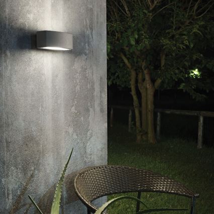 Ideal Lux - Iluminação de parede exterior ANDROMEDA 1xE27/60W/230V IP55 antracite