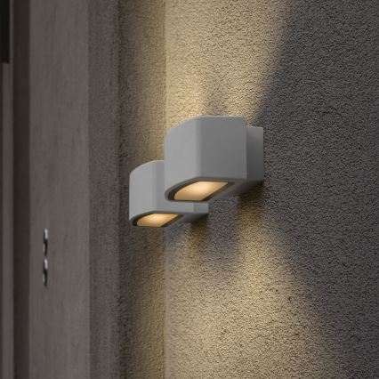 Ideal Lux - Iluminação de parede exterior ANDROMEDA 1xE27/60W/230V IP55 branco