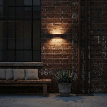 Ideal Lux - Iluminação de parede exterior ANDROMEDA 1xE27/60W/230V IP55 castanho