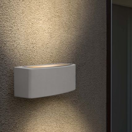 Ideal Lux - Iluminação de parede exterior ANDROMEDA 1xE27/60W/230V IP55 cinzento