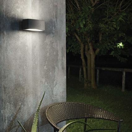 Ideal Lux - Iluminação de parede exterior ANDROMEDA 1xE27/60W/230V IP55 preto
