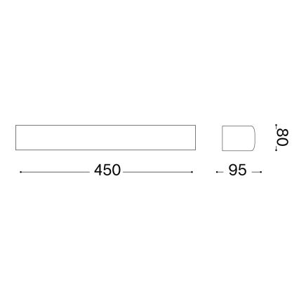 Ideal Lux - Iluminação de parede exterior ANDROMEDA 2xE27/60W/230V IP55 antracite
