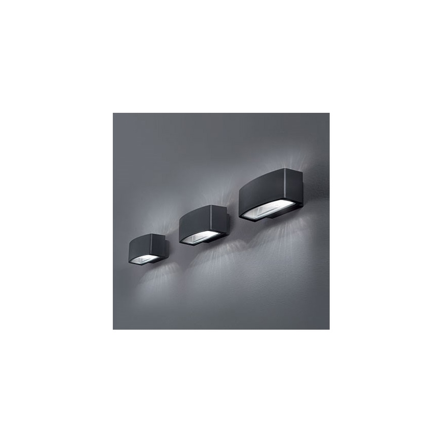 Ideal Lux - Iluminação de parede exterior ANDROMEDA 2xE27/60W/230V IP55 antracite