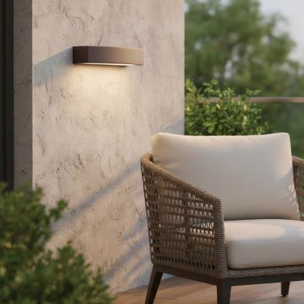Ideal Lux - Iluminação de parede exterior ANDROMEDA 2xE27/60W/230V IP55 castanho