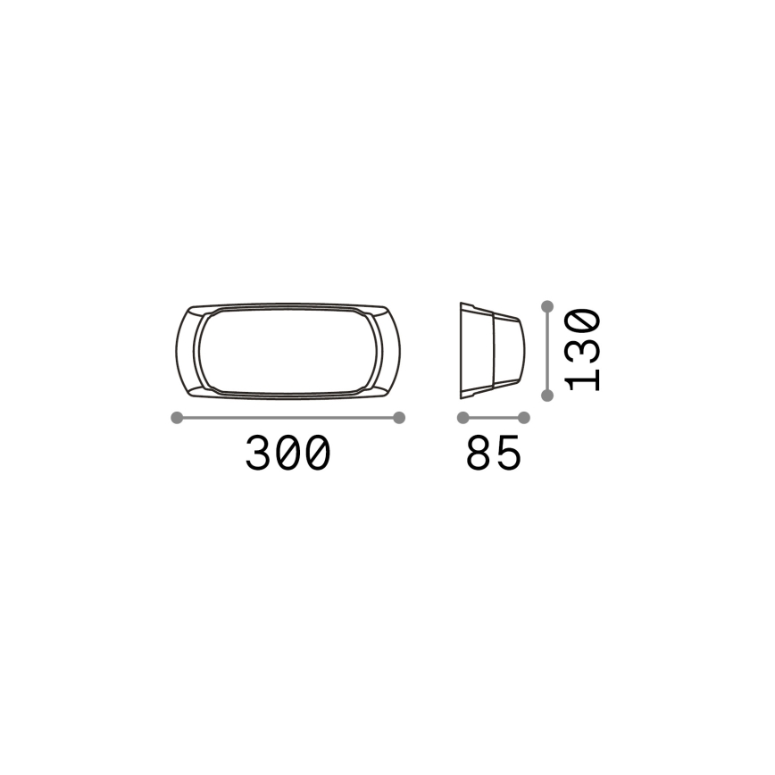 Ideal Lux - Iluminação de parede exterior FELIX 1xE27/23W/230V IP66 branco