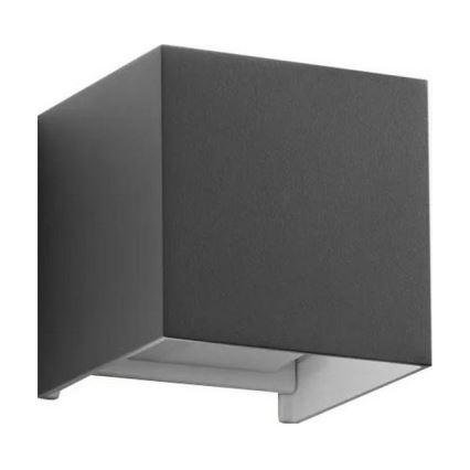 Ideal Lux - Iluminação de parede exterior LED ATOM LED/12W/230V CRI 90 IP54 antracite
