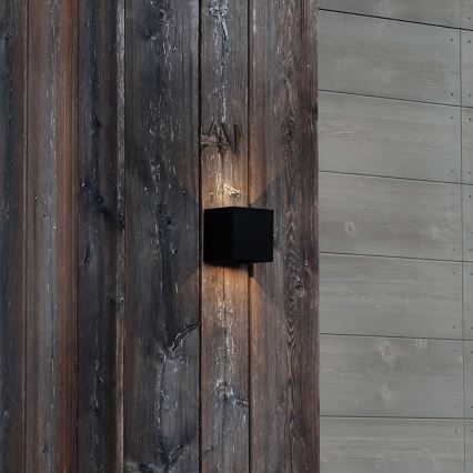 Ideal Lux - Iluminação de parede exterior LED ATOM LED/12W/230V CRI 90 IP54 preto