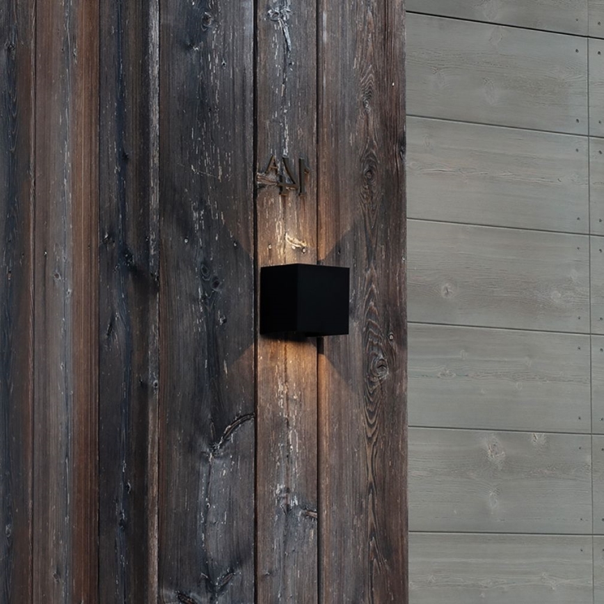 Ideal Lux - Iluminação de parede exterior LED ATOM LED/12W/230V CRI 90 IP54 preto