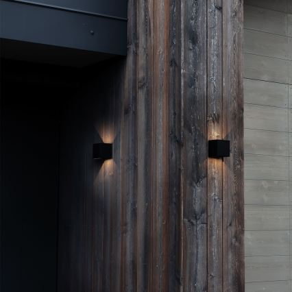 Ideal Lux - Iluminação de parede exterior LED ATOM LED/12W/230V CRI 90 IP54 preto