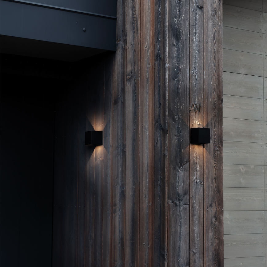 Ideal Lux - Iluminação de parede exterior LED ATOM LED/12W/230V CRI 90 IP54 preto