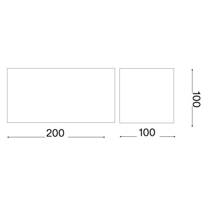 Ideal Lux - Iluminação de parede exterior LED ATOM LED/25W/230V CRI 90 IP54 branco