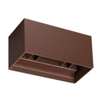 Ideal Lux - Iluminação de parede exterior LED ATOM LED/25W/230V CRI 90 IP54 castanho