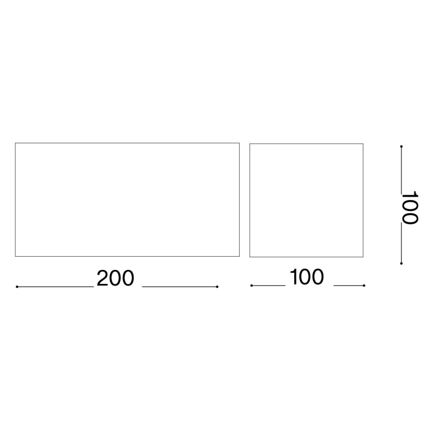 Ideal Lux - Iluminação de parede exterior LED ATOM LED/25W/230V CRI 90 IP54 castanho