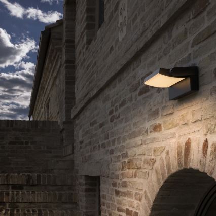 Ideal Lux - Iluminação de parede exterior LED SWIPE LED/21W/230V CRI 90 IP54 antracite