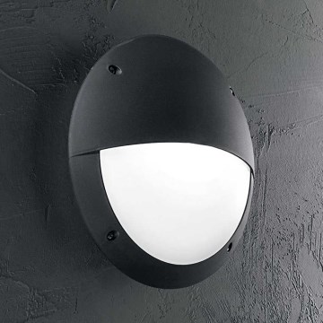 Ideal Lux - Iluminação de parede exterior LUCIA 1xE27/23W/230V IP66 preto
