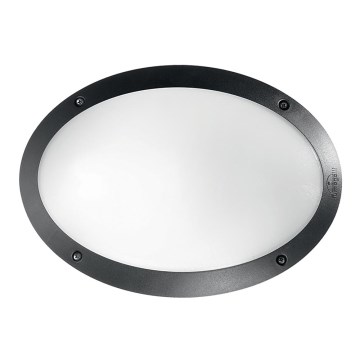 Ideal Lux - Iluminação de parede exterior MADDI 1xE27/23W/230V IP66 preto