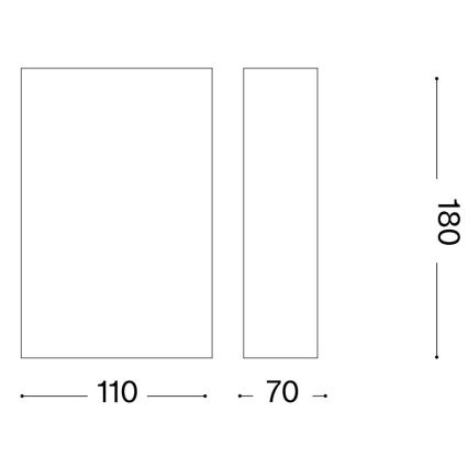 Ideal Lux - Iluminação de parede FLASH 1xG9/40W/230V branco
