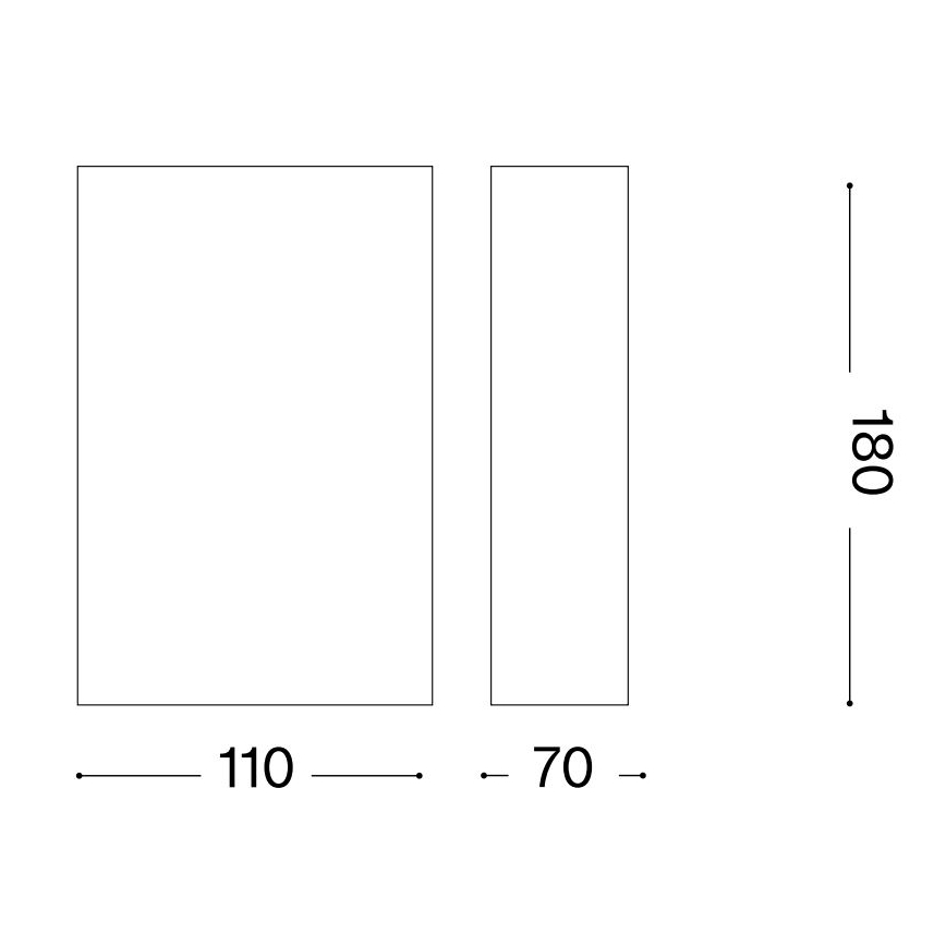 Ideal Lux - Iluminação de parede FLASH 1xG9/40W/230V branco