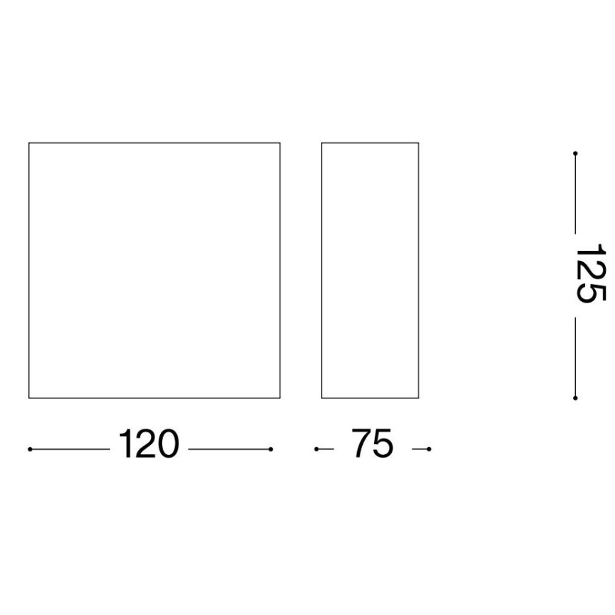 Ideal Lux - Iluminação de parede FLASH GESSO 1xG9/40W/230V branco