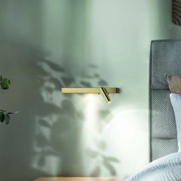 Ideal Lux - Iluminação de parede LED BONNE 2xLED/6,5W/230V CRI 90 dourado