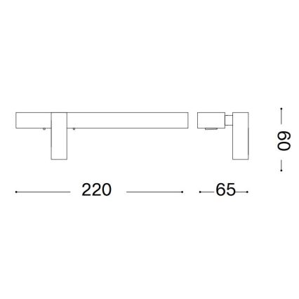 Ideal Lux - Iluminação de parede LED BONNE LED/6,5W/230V CRI 90 cromado brilhante