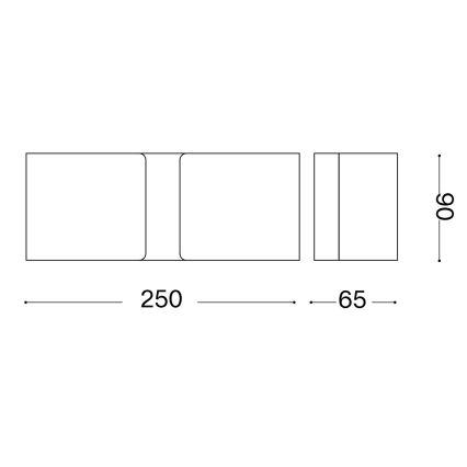 Ideal Lux - Iluminação de parede LED CLIP 2xG9/3W/230V castanho